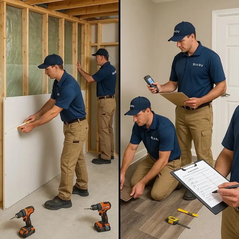 Repairs and Reconstruction process in West Liberty, OH